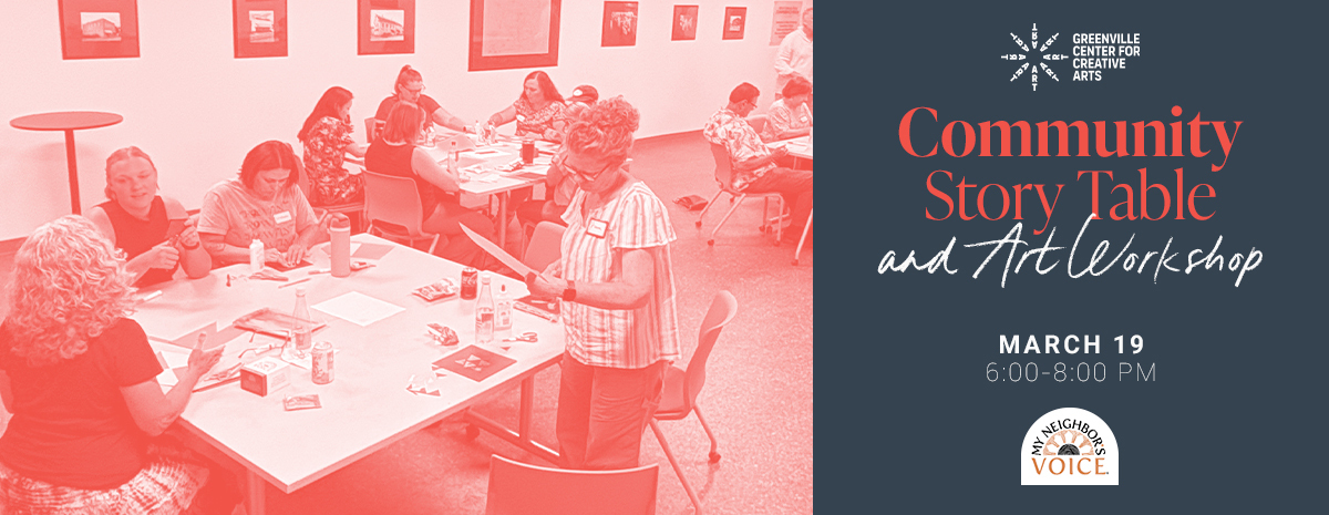 Community Story Table and Art Workshop at GCCA: March